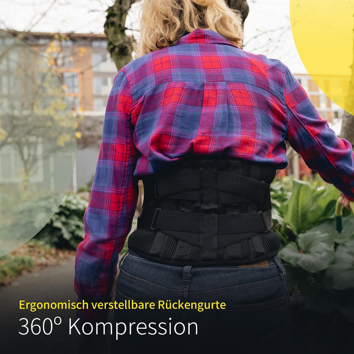 BraceUP Rückenstützgurt B603 mit Lumbalpolster, L/XL