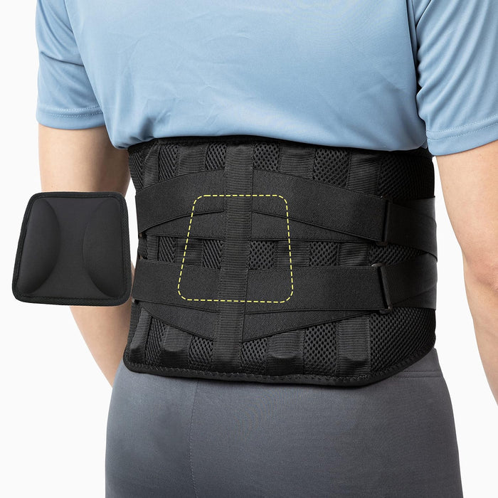 BraceUP Rückenstützgurt B603 mit Lumbalpolster, L/XL