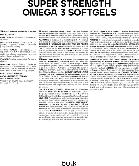 Bulk Extra Strong Omega 3