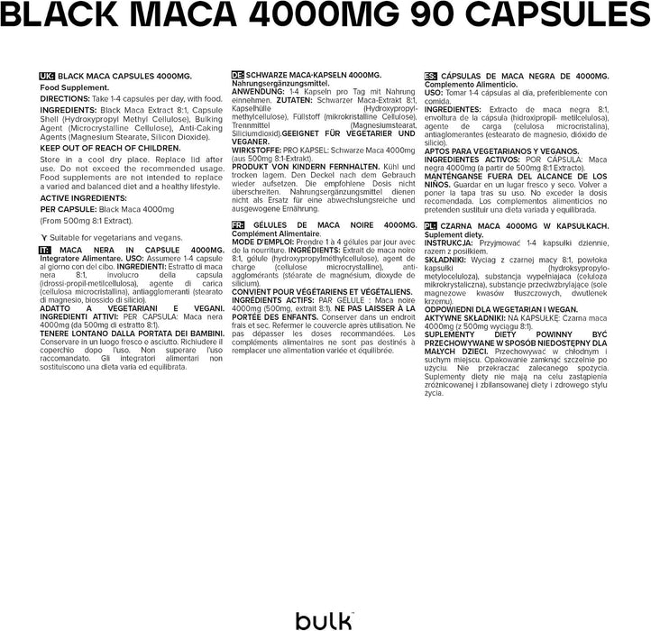 Bulk Schwarze Maca