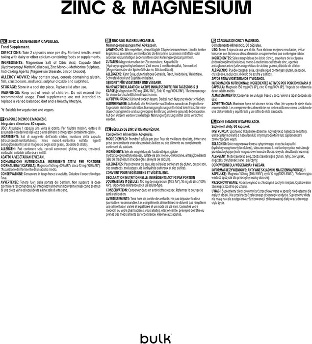 Bulk Zink und Magnesium