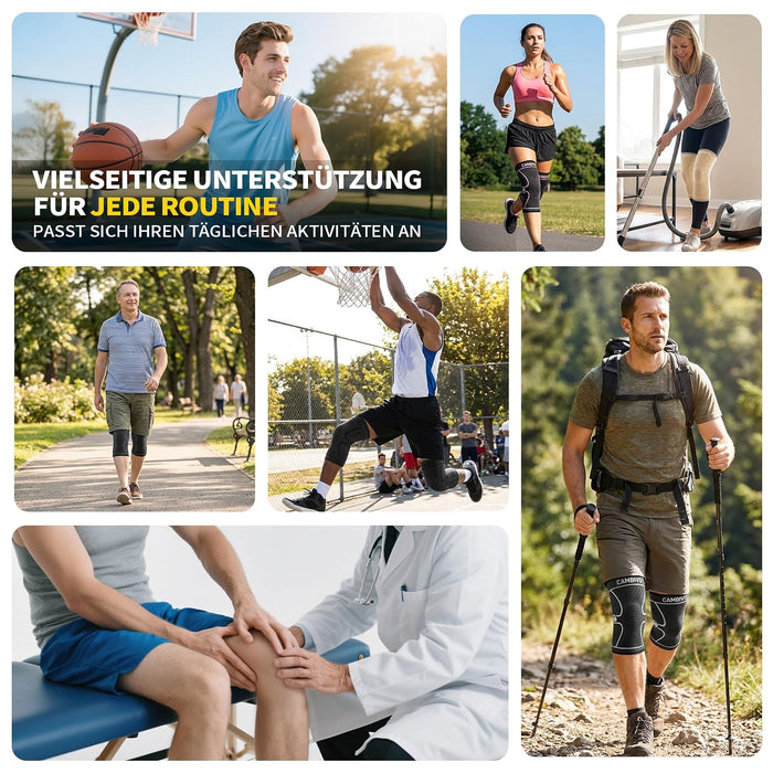 CAMBIVO Knie-Kompressionsbandagen NS10, L