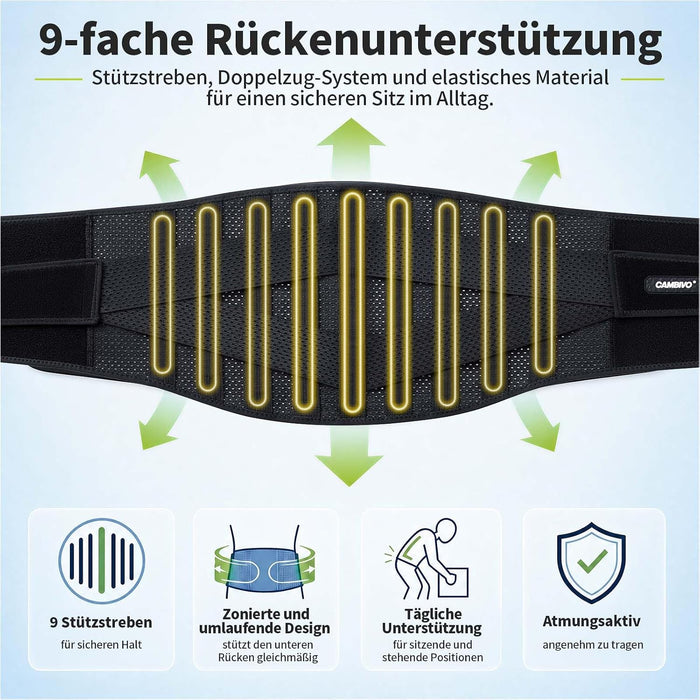 CAMBIVO Rückenstützgürtel BS10, XXL