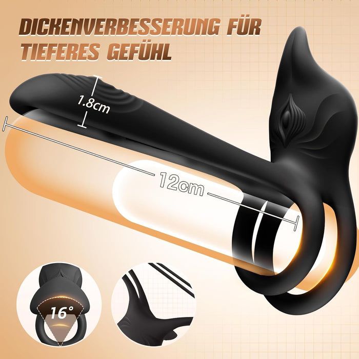 Cacuola Doppel-Penisring mit zwei Vibrationsmotoren