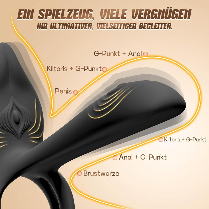 Cacuola Doppel-Penisring mit zwei Vibrationsmotoren