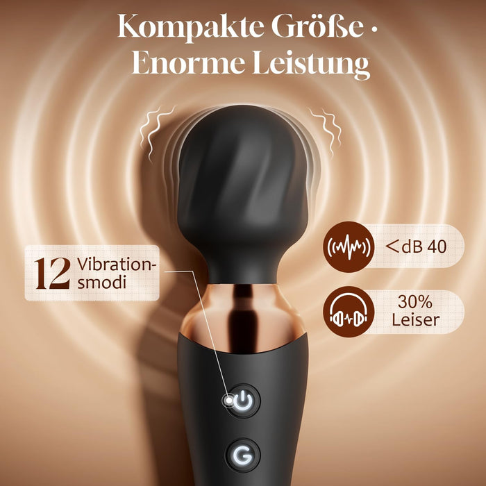 Cacuola Doppelkopf-Vibrator mit 360-Grad-Gelenkkopf
