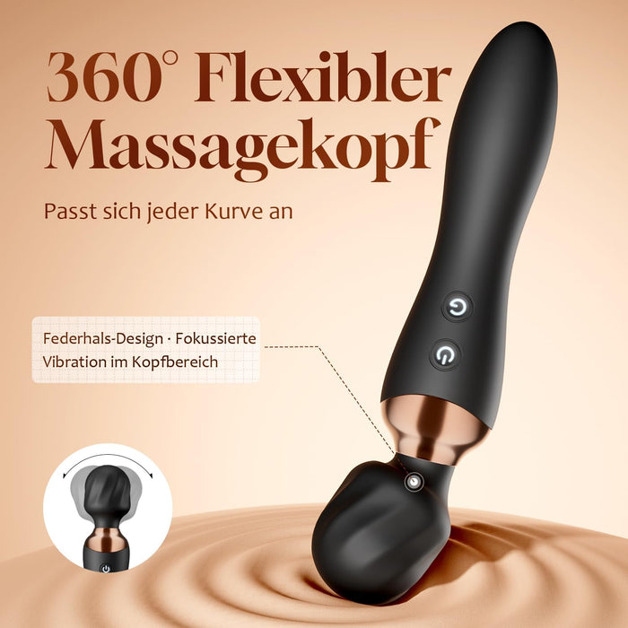 Cacuola Doppelkopf-Vibrator mit 360-Grad-Gelenkkopf