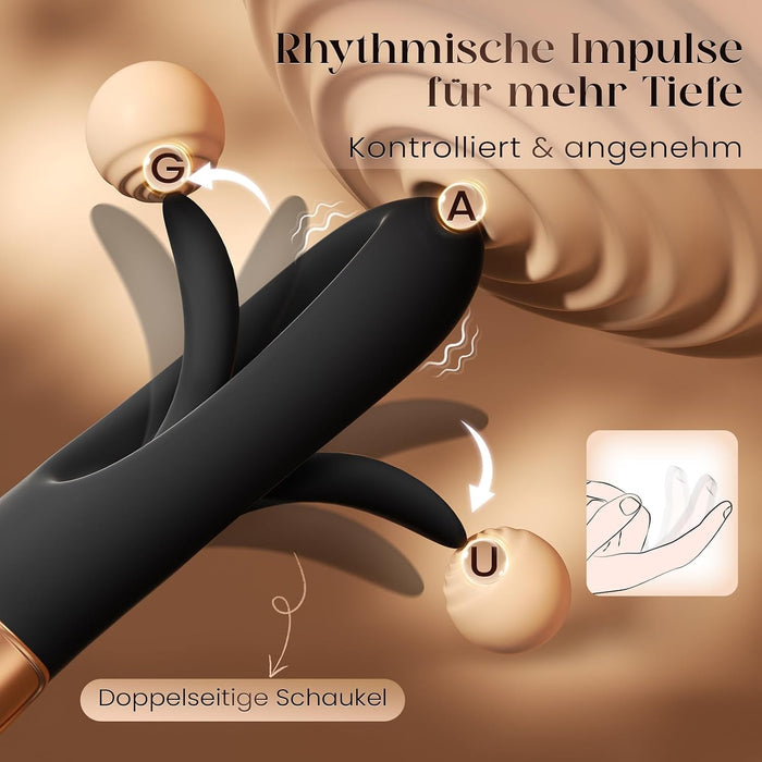 Cacuola KI-Sync 3-in-1 Vibrator mit Wippfunktion