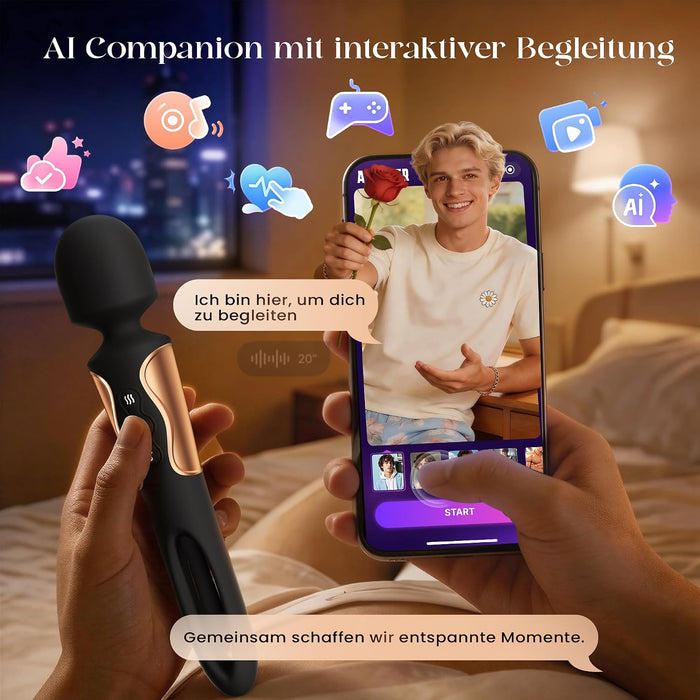 Cacuola KI-Sync 3-in-1 Vibrator mit Wippfunktion