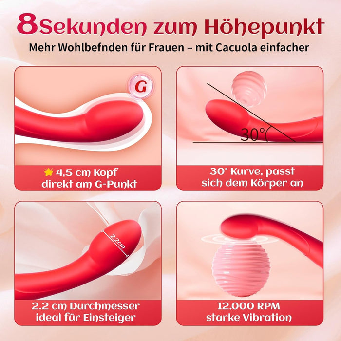 Cacuola flexibler Doppelkopf-Vibrator 18,5 cm