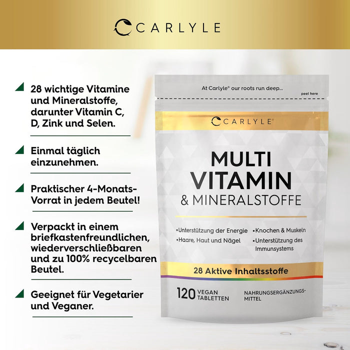 Carlyle Multivitamin mit 28 Nährstoffen