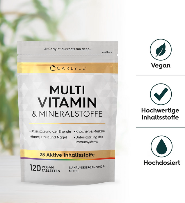 Carlyle Multivitamin mit 28 Nährstoffen