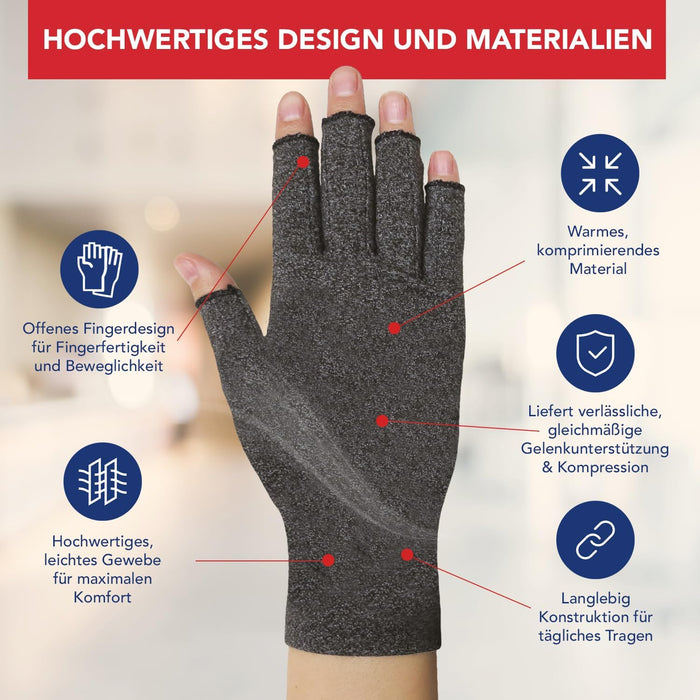Dr. Arthritis Baumwoll-Kompressionshandschuhe, M