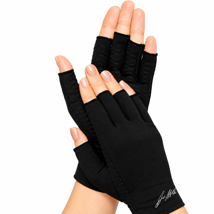 Dr. Arthritis Kupfer-Kompressionshandschuhe, L, schwarz