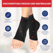 Dr. Arthritis Kupfer-Sprunggelenkbandagen, M, schwarz