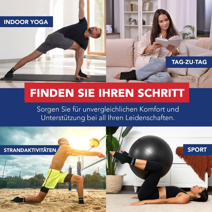 Dr. Arthritis Kupfer-Sprunggelenkbandagen, M, schwarz