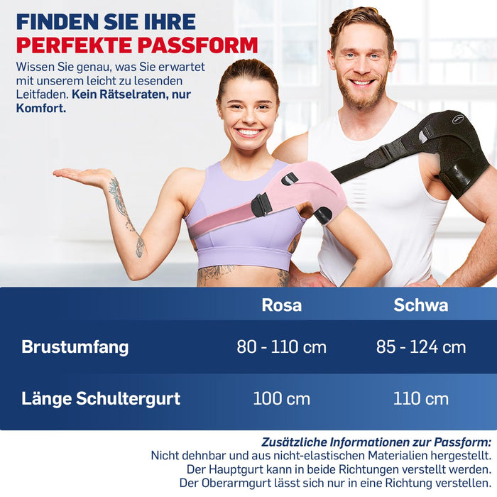 Dr. Arthritis Schulterbandage, schwarz, rechts/links