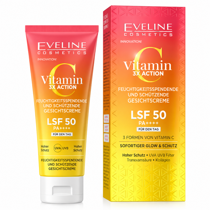 Eveline Cosmetics Vitamin C 3x Action Gesichtspflege SPF 50