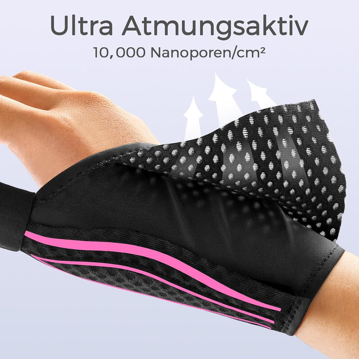 FREETOO FB-22 Daumenorthese rechts M rosa-schwarz