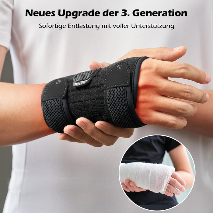 FREETOO HP-23 Handgelenkstütze mit drei Metallschienen rechts S/M