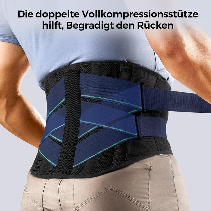 FREETOO WP-26 Rückenstützgürtel mit Lendenpolster M schwarz