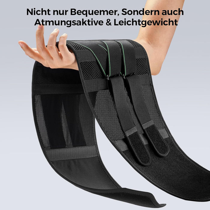 FREETOO WP-26 Rückenstützgürtel mit Lendenpolster M schwarz