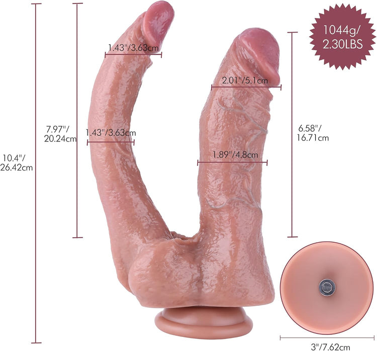 HISMITH Doppeldildo mit KlicLok-Anschluss