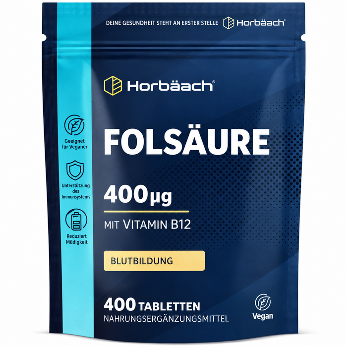 Horbäach Folsäure mit Vitamin B12