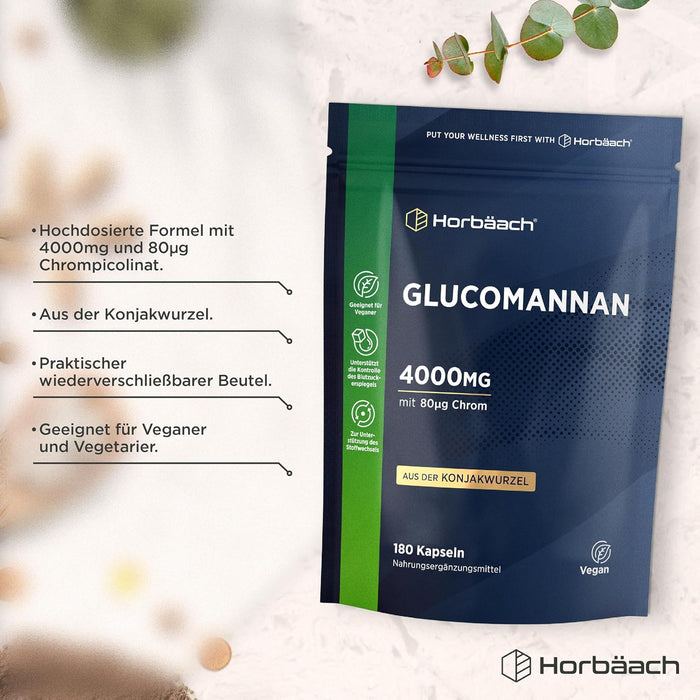 Horbäach Glucomannan mit Chrom