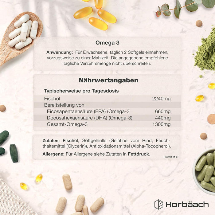 Horbäach Omega-3-Fischöl
