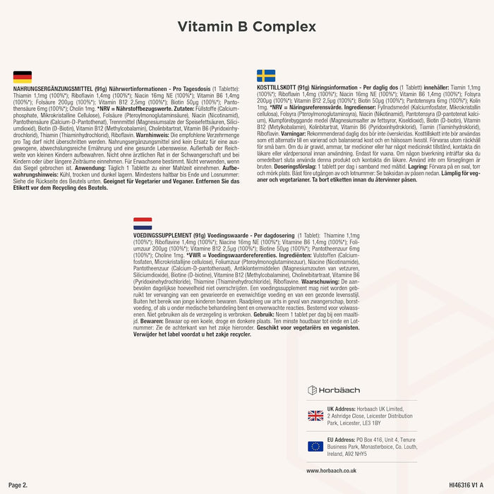 Horbäach Vitamin-B-Komplex