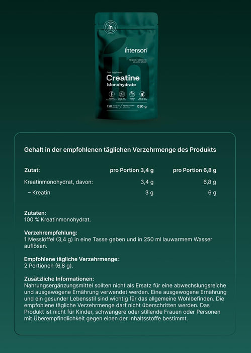 Intenson Kreatinmonohydrat-Pulver