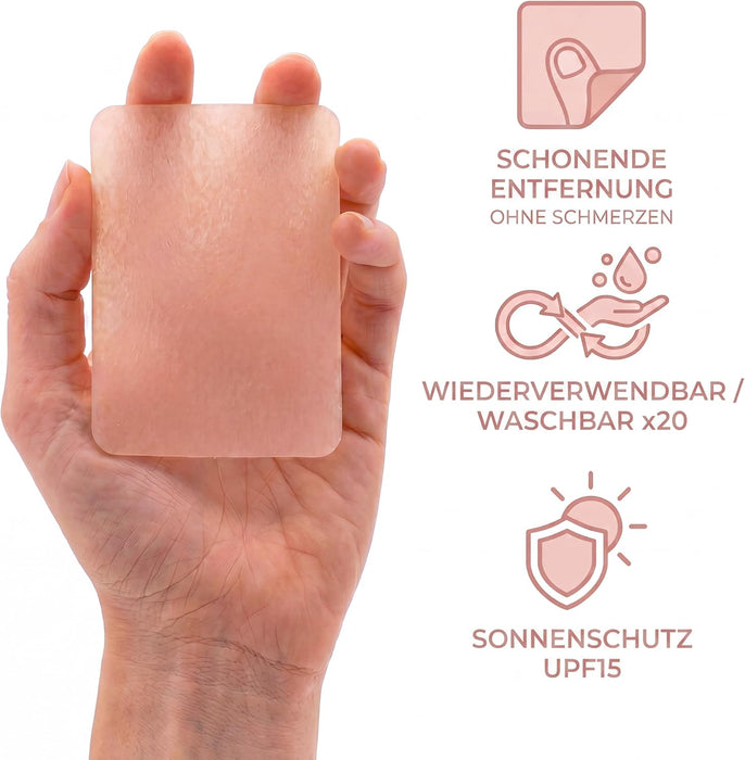 KMINA selbstklebende Silikon-Narbenauflagen 7,5 x 5 cm