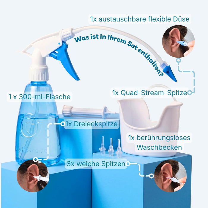 Medi Grade HLF999 Ohrspülflasche mit Auffangbecken