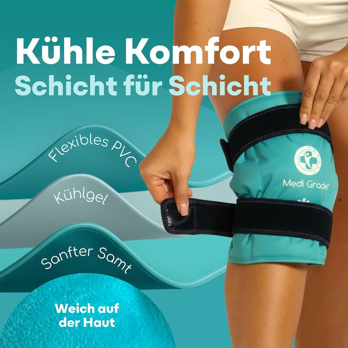 Medi Grade KIP01 Gel-Kühlmanschette für das Knie
