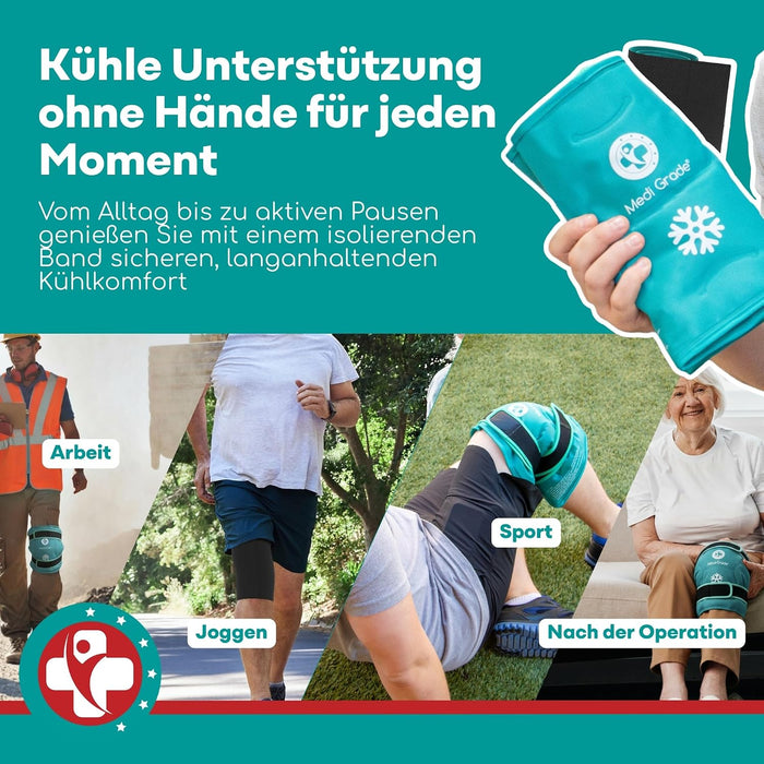 Medi Grade KIP01 Gel-Kühlmanschette für das Knie