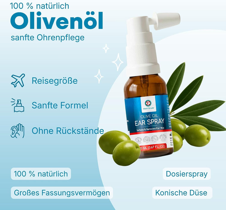 Medi Grade Olivenöl-Ohrenspray