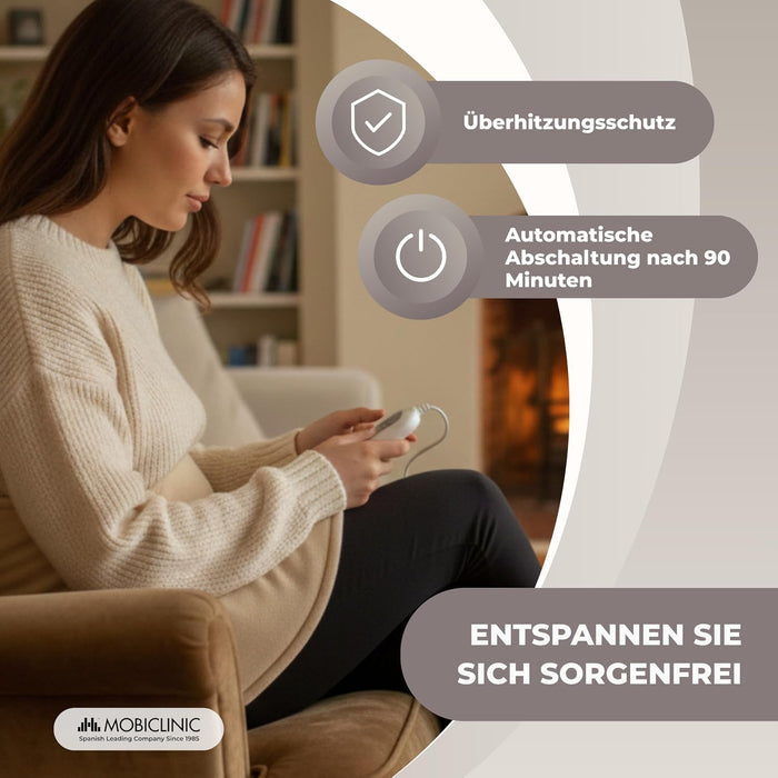 Mobiclinic Nackenheizkissen 62 x 60 cm, Beige