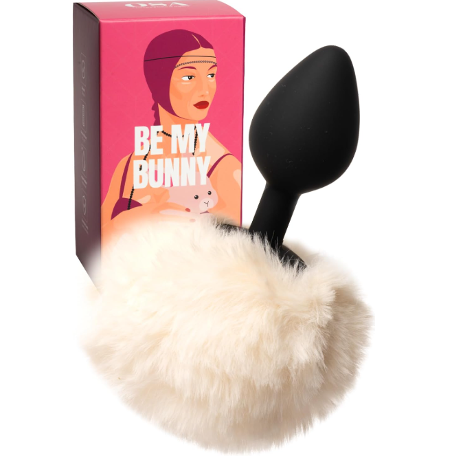MySecretCase Be My Bunny Analplug mit Kunstfell-Puschel
