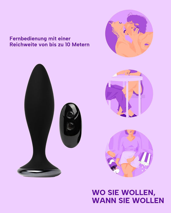 MySecretCase Chiattillo Analvibrator mit Fernbedienung