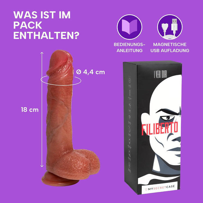 MySecretCase Filiberto Vibrator mit Stoßfunktion