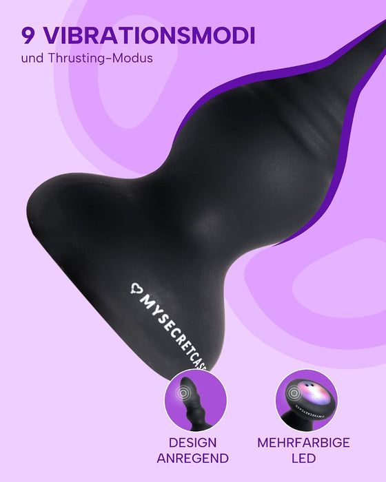 MySecretCase LED-Analvibrator mit Fernbedienung