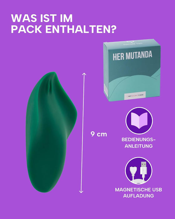 MySecretCase Mini-Auflegevibrator mit Fernbedienung