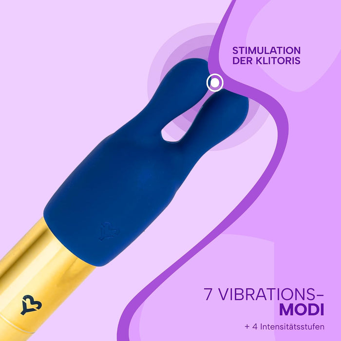 MySecretCase Mini-Vibrator mit drei Wechselaufsätzen