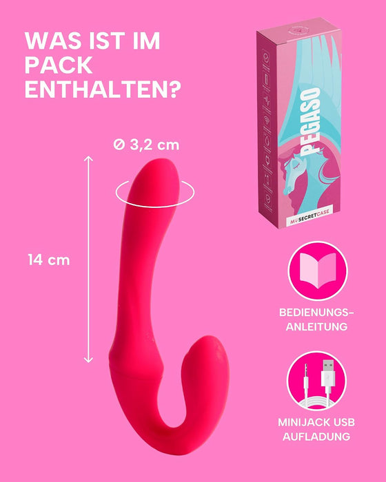 MySecretCase Pegaso Doppelvibrator ohne Gurt