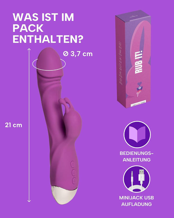 MySecretCase Rabbit-Vibrator 21 cm