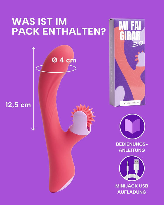 MySecretCase Rabbit-Vibrator mit Zungenstimulation