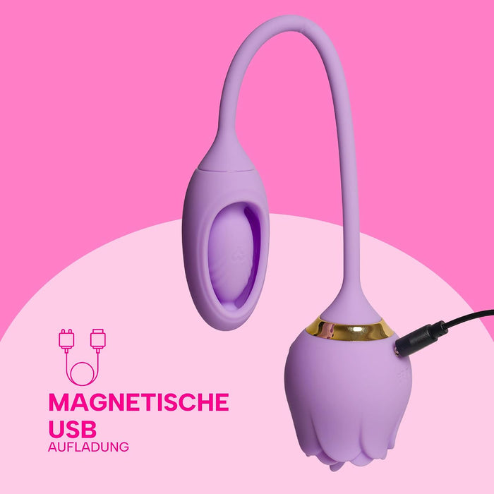 MySecretCase Rosalba Zungenstimulator mit Vibrations-Ei