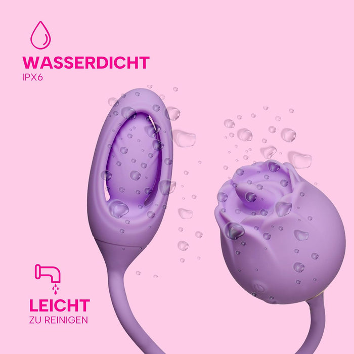MySecretCase Rosalba Zungenstimulator mit Vibrations-Ei