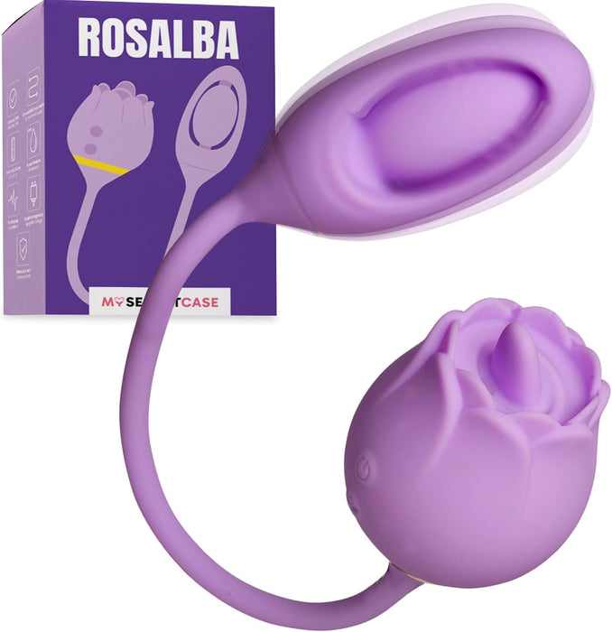 MySecretCase Rosalba Zungenstimulator mit Vibrations-Ei